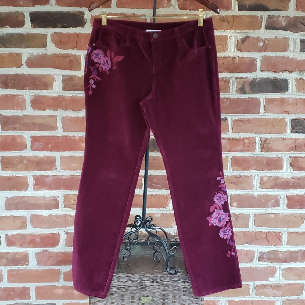 Sundance Velveteen Embroderiered Jeans 29 Petite